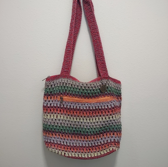 Sak Bag Cambria Knit Crochet Hobo Rainbow Soho - Picture 10 of 10